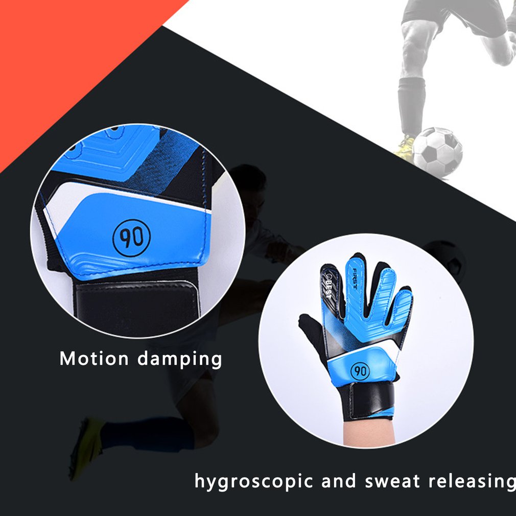 Kids' Soccer Goalkeeper Gloves with Anti-Slip Latex