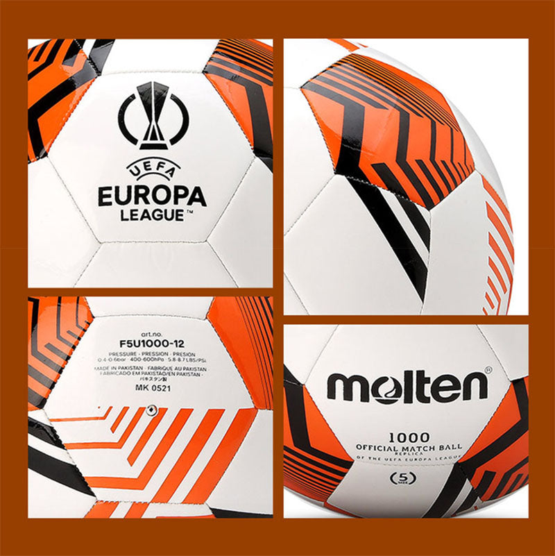 Size 5 Machine-Stitched TPU Soccer Ball - Orange