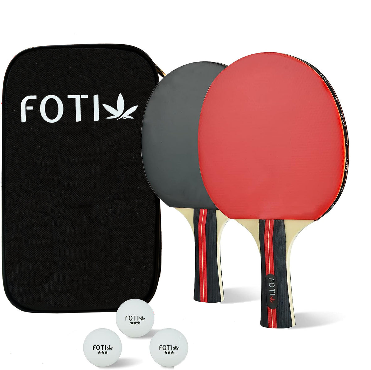 Table Tennis Racket and Ball Set with Optional Net