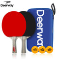 Table Tennis Paddle Set with Two Paddles and Balls